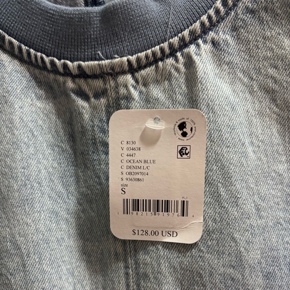 NWT Free People Harlow Denim Mini Dress
Color: Ocean Blue - Picture 5 of 5